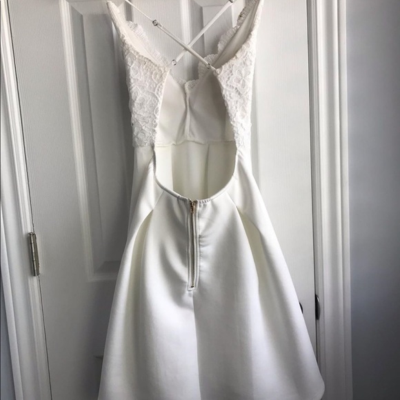 White lace too short dress - Picture 2 of 2